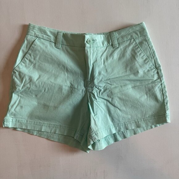NWT Magellan Shorts Women’s Size 4 Happy Camper 4” Inseam Beach Glass Aqua NEW - Picture 1 of 8
